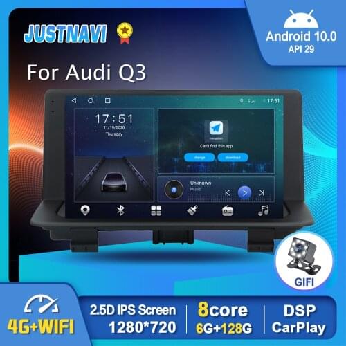 6G 128G Android 10.0 Car Radio For Audi Q3 2013-2018 Original Car Style Stereo Multimedia Video Player Carplay Navigation No DVD