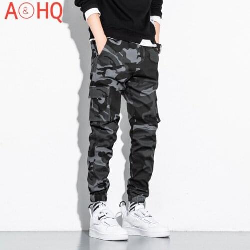 Ankle Length Cargo Pants Camouflage Men Jogging Pants Streetwear Hip Hop Jogging Pants Men Big Size M-7XL 8XL