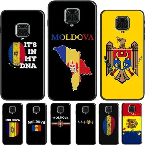 Moldova Flag Case For Xiaomi Redmi Note 10 Pro 7 8 9 Note 9S 8T Cover For Redmi 9 9T 9C 9A 8A K40 Coque