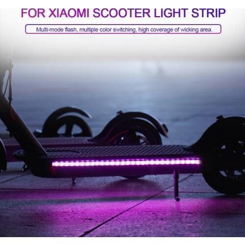 Electric Scooter Durable Strip Light Foldable LED Light-Up Colorful Marquees For Xiaomi M365 Pro Electric Scooter Accessories