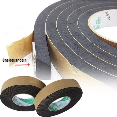 EVA Sponge Single-sided Tape Sealing Tape For Doors Windows Black Anti-noise Anti-collision Strong Cushioning Car Foam Glue