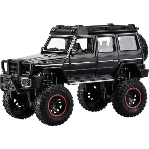 Hot scale 1:24 wheels diecast car Benz brab G5 metal model suv with light and sound monsters pull back vehicle toys collection
