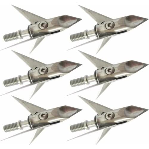 Linkboy Archery Arrow Stainless Steel Ramcat Broadhead Arrowhead 100GR for Hunting Orignal Package 6pcs/lot