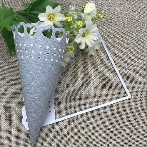 Paper Flower Tube Metal Cutting die keychain shaker Heart Paper Key Chain Scrapbook Paper Craft Card Punch Art Knife Cutter