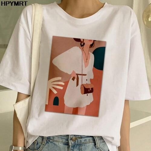 Fashion Women printed t shirt aesthetic fashion girls 90s tshirt harajuku ulzzang Graphic summer t-shirt top tee female clothing