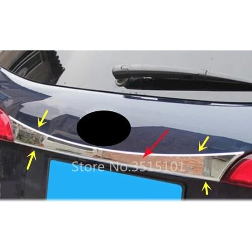 Car Molding ABS Chrome Rear Door Tailgate Bumper Frame Plate Trim Lamp Trunk Lid 1pcs For Kia Sorento 2013 2014