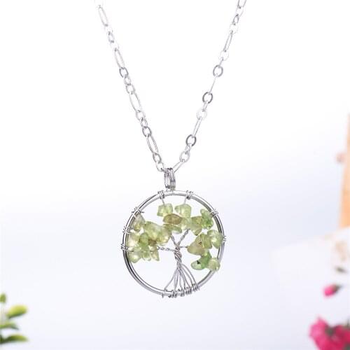 New Natural Stone Jades Chips Stone Rock Beads Men/women Neutral Punk Long Necklace Stainless Steel Sweater Chain 34inch Y1057