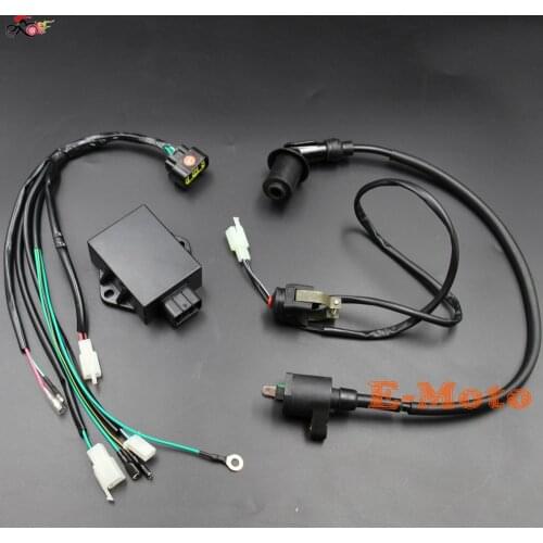 Complete Wire Wiring Harness Loom CDI Ignition Coil Kill Switch Kits for LIFAN W150cc ZS155cc PIT PRO Trail Dirt Bike NEW