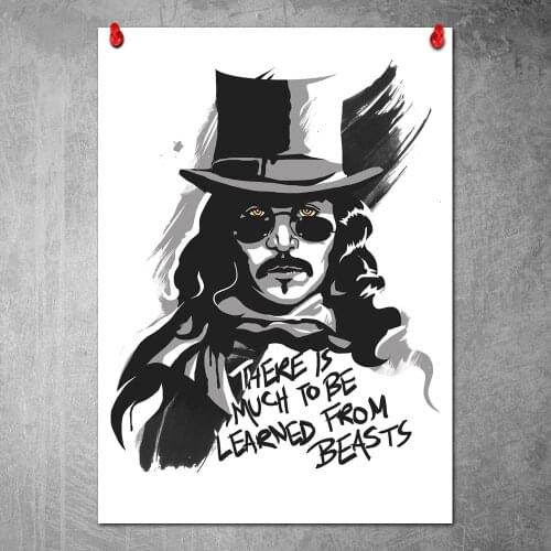 Canvas Poster Dracula Wall Art Painting Posters and Prints Wall Pictures for Home Decor No Frame