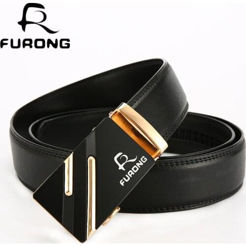 Original Brand Popular Male Brand Belts Male Luxury Black Blets Genuine Split Leather High Quality Business Men Automatic Belt