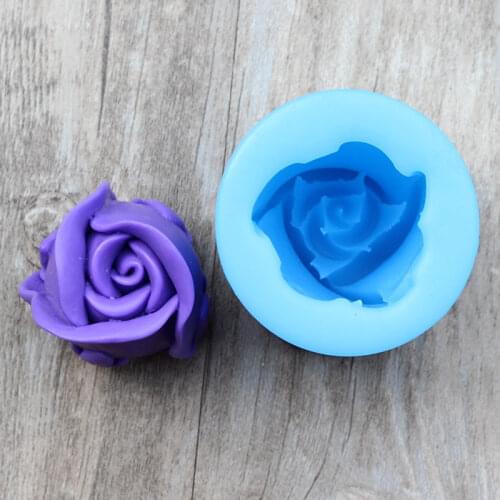 Rose Flower Soap Mold 3D Flexible Silicone Moulds