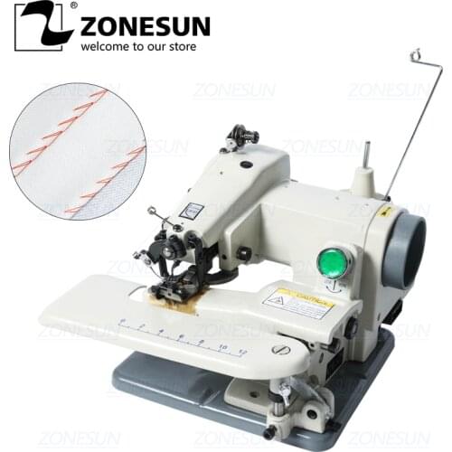 ZONESUN Household Blind-stitch Sewing Machine Direct Drive For Hat Sweater Neck Cuff Desktop Blind Trousers Sewing Machine 220V