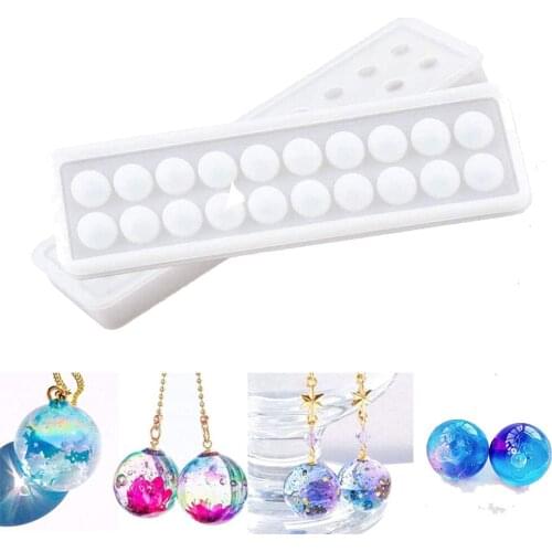Silicone Ball Mold Pendant Casting Universe Spheroid Moulds Handmade Tool Epoxy Resin Molds Jewelry Making Tool