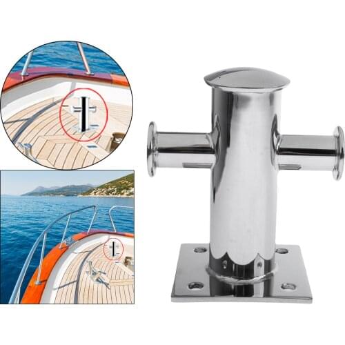Heavy Duty Single Mooring Bitt Cross Bollard Cleat for Boat Marine Replacement Replace 1pc