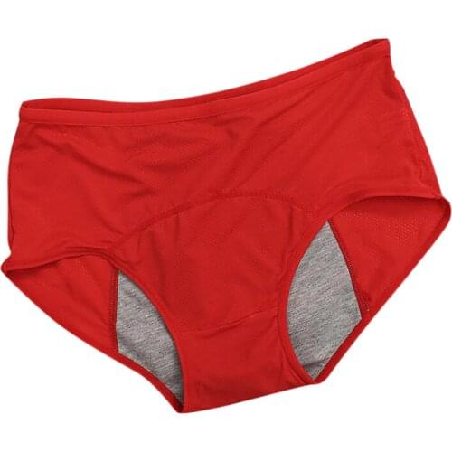 Womens Panties Seamless Lingerie Leak Proof Menstrual Period Underwear Physiological Waist Pants Brief Breathable Underpants