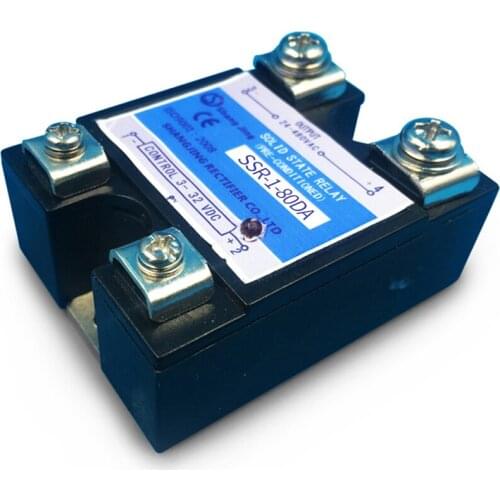 80A high end high quality DC-AC solid state relay single phase SSR solid state relay input 3~32VDC output 24~480VAC CE got
