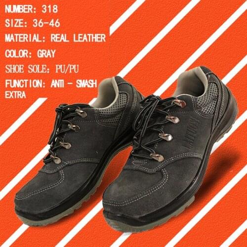 Safety shoes Double steel labor protection shoes stable-proof AN1 Double layer high density PU outsole protective shoes