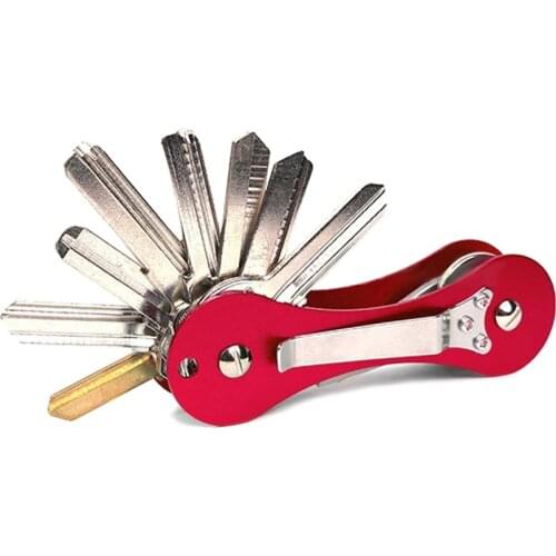 100PCS/lot Outdoor Aluminum Key Clip Key Accessories Holder Organizer Clip Folder Keychain Pocket Multi-functional Key Storage