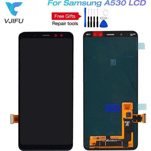 5.6'SUPER AMOLED A530 LCD for SAMSUNG Galaxy A8 2018 LCD A530DS A530N Touch Digitizer Assembly A530F lcd Display SM-A530F