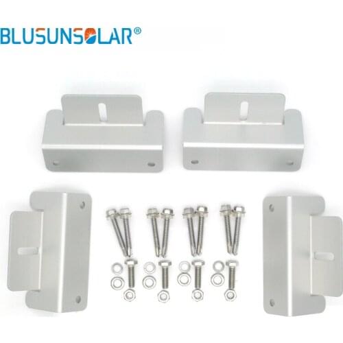 100 Sets/lot Hot Selling Z-type High Quality Aluminum Bracket Solar Panel Roof Mounting Bracket For Carvan Roof ZJ0218 Solar