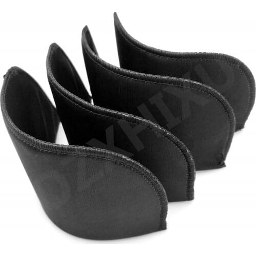 2 pair Black Soft Padded Shoulder Padding Encryption Foam Shoulder Pads for Blazer T-shirt Clothes Sewing Accessories ACC43-2