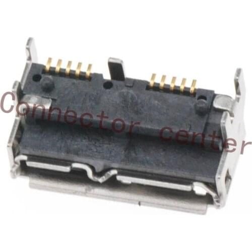 20pcs/lot Micro USB3.0 Jack Port for External Hard Drive etc 10pin USB Connector H5.2 ZX360D-B-WD-10P