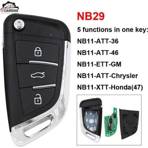 5pcs For BMW Style NB29 Multi-functional 3 Button Universal KD KEYDIY Remote Control for KD900 KD900+ KD-X2 key programmer