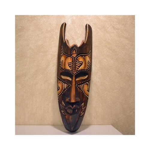 African handicraft mask mask house Lanna Southeast Asia traditional craft solid wood mask wood carving African mask bar KTV deco
