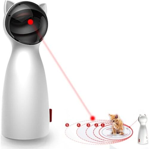 Automatic Laser Cat Robot Toy, Red Laser Dot, Robot Cat Laser Toy