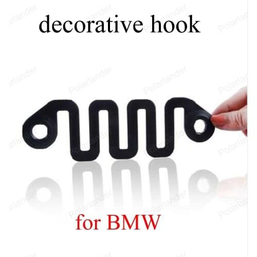 Car Styling High-density molecular plastic decorative hanging ornaments Automotive Wave Clothes Bag Hook for B-MW