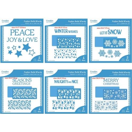 CH 2021 New Arrival Presell Winter Stencil Metal Cutting Dies For Scrapbooking Practice Hands-on DIY Album Card Handmade Tools