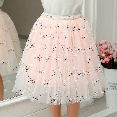 2021 Ins New Fashion Children Mesh Skirts Spring Summer Girls Short Skirts Mesh Skirt