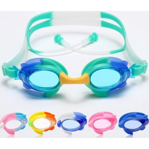 Children Swimming Goggles With Earplugs 4511 Anti-fog Waterproof Diving Glasses impermeables, antiniebla, para nadar, bucear