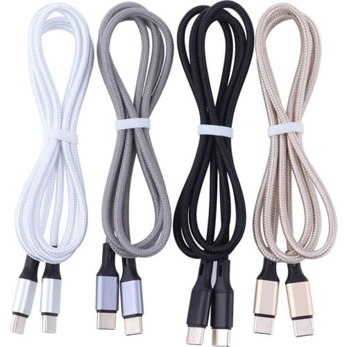 1000pcs USB Type C to USB-C Cable For Xiaomi Samsung Mobile Phone Charge Cord 2A Fast Charging Type-C Wire for Huawei P20 P30