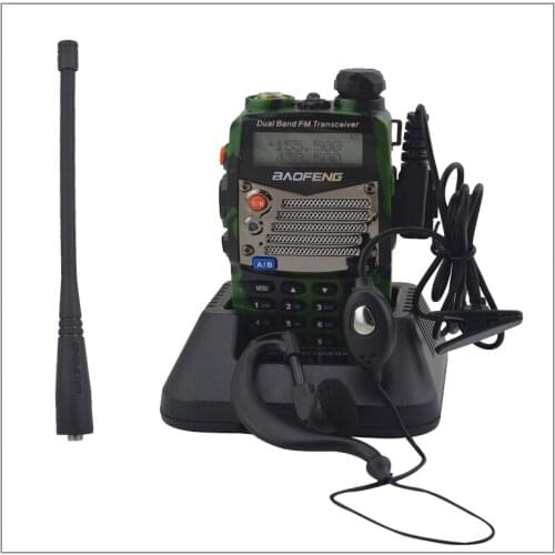 Camouflage baofeng Radio dualband Radio UV-5RA+ walkie talkie dual display 136-174/400-520MHz with free earpiece BF-UV5RA