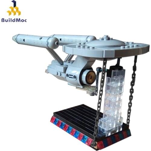 MOC 43545 Tensegrity Enterprise DIY Model Compatible With Star Plan Building Blocks Bricks Wars Toy Kids Christmas Gift 285pcs