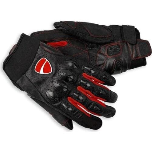Summer Italy motorcycle anti-fall breathable off-road racing outdoor sports riding hard shell leather gloves