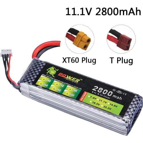 Lion Power 3S 11.1v 2800MAH li-po Battery For Remote Control Aircraft Upgrade 2200mah 35C for Toys Cars 11.1V Lipo Batteries