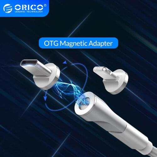 ORICO Magnetic Adapter Micro USB OTG Adapter Charging Data Sync for iPhone/Android Magnet Type-c Connector