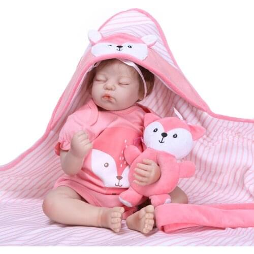 Fashion Real Cloth Body Baby Reborn Girl Doll Lifelike Reborn Baby Dolls Toy Toddler Educational Gifts Dropship
