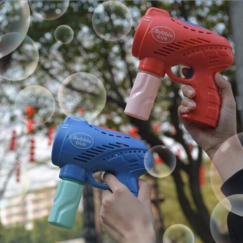 2021New Summer Smoke Magic Bubble Machine Electric Automatic Bubble Blower Maker Gun Birthday Gift For Kids Outdoor Toys#4