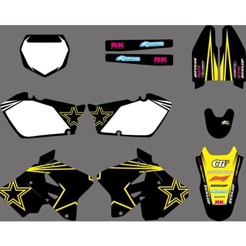 New Style TEAM GRAPHICS & BACKGROUNDS DECALS STICKERS Kits for Suzuki RM125 RM250 RM 125 250 2001 - 2012 2011 2010 2009 2008