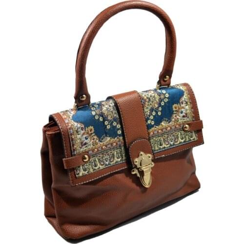 Mixed Patterned Weaving Lady, Evening Bag