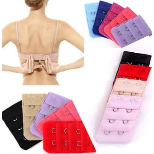 5Pcs Breathable Women 3 Rows 2 Hooks Bra Strap Extender Soft Back Band Extension Ladies Intimates Accessories