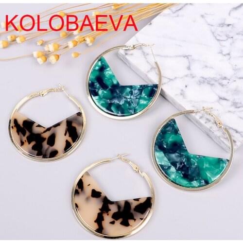 Earrings for women jewelry statement gold earrings fashion dangle drop Punk acrylic vintage big boho korean earrings wholesale