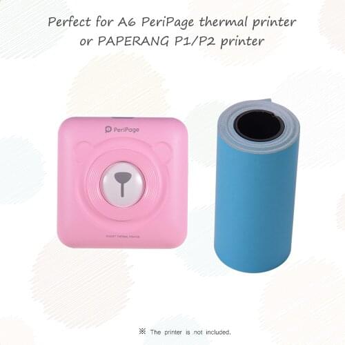 3 Rolls Sticker Paper Roll Direct Thermal Paper with Self-adhesive for PeriPage A6/PAPERANG P1/P2 Mini Photo Printer
