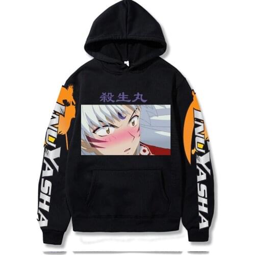 Yashahime Hoodie Hipster Autumn Men Inuyasha Fashion Designer Streetwear Hoody Sweatshirt Harajuku Japanese Anime Print Tops