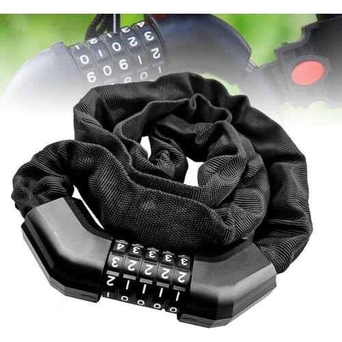 1300mm Bicycle Anti-theft 5 Digit Password Chain Lock for Bike