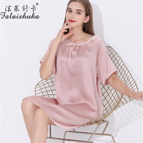 16 momme Summer 100% silk Princess dress women nightgown noble elegant ladies nightshirts sleepwear women sleepdress S5684