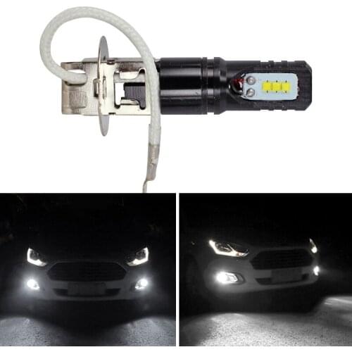 1 Piece Car H3 80W CSP 6LED LED H1 80w Front Fog Light Bulbs Auto Led Driving Lamps Car Headlight Car Styling Auto Accessories